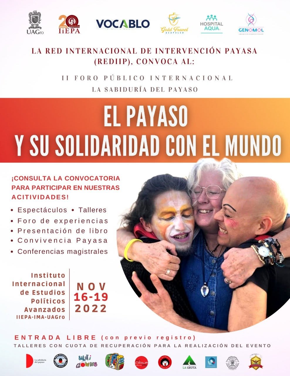 Chiflip con participantes en una experiencia de comunidad