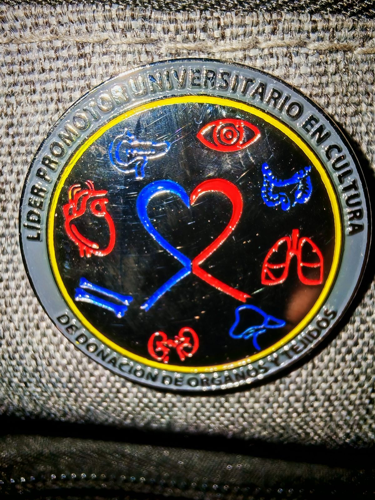 Insignia de Líder Promotor Universitario en Cultura de Donación de Órganos y Tejidos